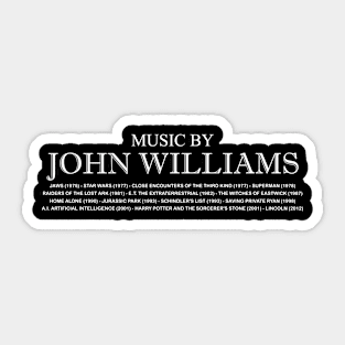 Music by John Williams Sticker